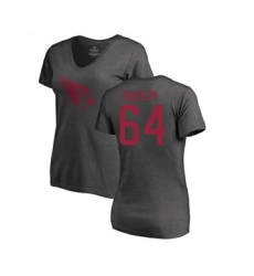 Football Women's Arizona Cardinals #64 J.R. Sweezy Ash One Color T-Shirt