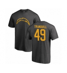 Football Los Angeles Chargers #49 Drue Tranquill Ash One Color T-Shirt