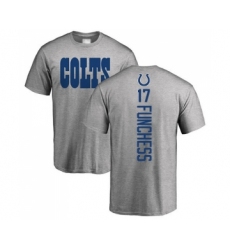 Football Indianapolis Colts #17 Devin Funchess Ash Backer T-Shirt