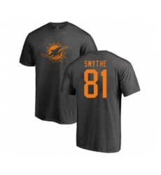 Football Miami Dolphins #81 Durham Smythe Ash One Color T-Shirt