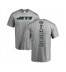 Football New York Jets #7 Chandler Catanzaro Ash Backer T-Shirt