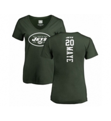 Football Women's New York Jets #20 Marcus Maye Green Backer T-Shirt