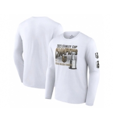 Men's Vegas Golden Knights White 2023 Stanley Cup Champions Long Sleeve T-Shirt