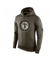 Men's Texas Rangers Nike Olive Salute To Service KO Performance Hoodie