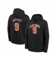 Men's New York Knicks #9 RJ Barrett Black Pullover Hoodie