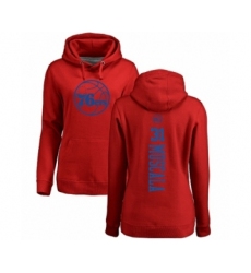 NBA Women's Nike Philadelphia 76ers #31 Mike Muscala Red One Color Backer Pullover Hoodie