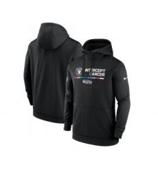 Men's Las Vegas Raiders Black 2022 Crucial Catch Therma Performance Pullover Hoodie
