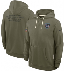 Men's Tennessee Titans Olive 2025 Salute to Service Pullover Hoodie