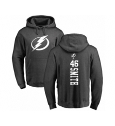 Hockey Tampa Bay Lightning #46 Gemel Smith Charcoal One Color Backer Pullover Hoodie