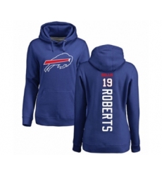 Football Women's Buffalo Bills #19 Andre Roberts Royal Blue Backer Pullover Hoodie