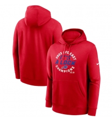 Men's Buffalo Bills Red 2023 AFC East Division Champions Locker Room Trophy Collection Club Pullover Hoodie