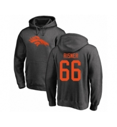 Football Denver Broncos #66 Dalton Risner Ash One Color Pullover Hoodie