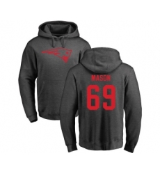 Football New England Patriots #69 Shaq Mason Ash One Color Pullover Hoodie