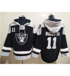 Men's Las Vegas Raiders #11 Henry Ruggs III Ageless Must-Have Lace-Up Pullover Football Hoodie