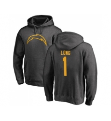 Football Los Angeles Chargers #1 Ty Long Ash One Color Pullover Hoodie