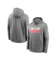 Men's Kansas City Chiefs Heathered Charcoal Fan Gear Local Club Pullover Hoodie