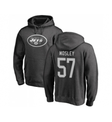 Football New York Jets #57 C.J. Mosley Ash One Color Pullover Hoodie