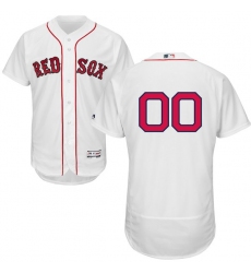 Men's Boston Red Sox Majestic Home White Flex Base Authentic Collection Custom Jersey