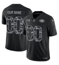 Men's San Francisco 49ers Active Player Custom Black F.U.S.E. 2026 Salute to Service Limited Football Stitched Jersey