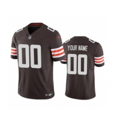 Men's Cleveland Browns Active Player Custom Brown 2023 F.U.S.E. Vapor Untouchable Limited Stitched Jersey