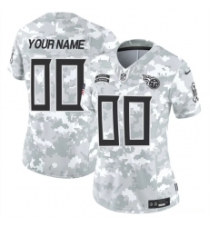 Women's Tennessee Titans Active Player Custom 2024 F.U.S.E Arctic Camo Salute To Service Limited Stitched Football Jersey(Run Small)