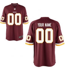 Youth Washington Redskins Nike Burgundy Custom Game Jersey