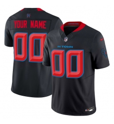 Men's Houston Texans Active Player Custom Navy 2024 2nd Alternate F.U.S.E Vapor Football Stitched Jersey