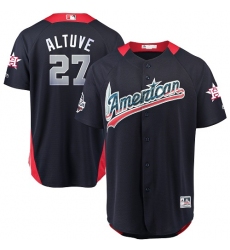 Youth Majestic Houston Astros #27 Jose Altuve Game Navy Blue American League 2018 MLB All-Star MLB Jersey