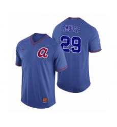 Men's Atlanta Braves #29 John Smoltz Royal Cooperstown Collection Legend Jersey