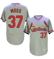 Men's Majestic St. Louis Cardinals #37 Keith Hernandez Grey Flexbase Authentic Collection Cooperstown MLB Jersey