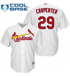 Youth Majestic St. Louis Cardinals #29 Chris Carpenter Authentic White Home Cool Base MLB Jersey