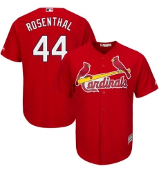 Youth Majestic St. Louis Cardinals #44 Trevor Rosenthal Authentic Red Alternate Cool Base MLB Jersey