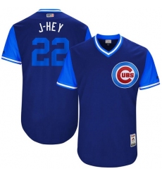 Men's Majestic Chicago Cubs #22 Jason Heyward 