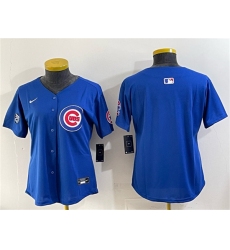 Youth Chicago Cubs Blank Royal 'Ryne Sandberg Tribute' Vapor Limited V2 Stitched Baseball Jersey