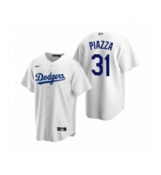 Men's Los Angeles Dodgers #31 Mike Piazza Nike White Replica Home Jersey