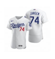 Men's Los Angeles Dodgers #74 Kenley Jansen Nike White 2020 Authentic Jersey