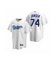 Men's Los Angeles Dodgers #74 Kenley Jansen Nike White Replica Home Jersey