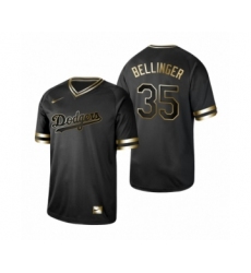 Men's Los Angeles Dodgers #35 Cody Bellinger Nike Black Golden Jersey
