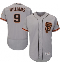 Men's Majestic San Francisco Giants #9 Matt Williams Grey Alternate Flex Base Authentic Collection MLB Jersey