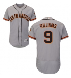 Men's Majestic San Francisco Giants #9 Matt Williams Grey Road Flex Base Authentic Collection MLB Jersey