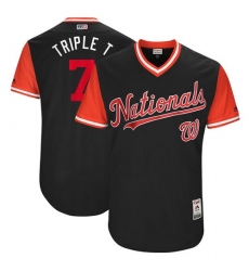 Men's Majestic Washington Nationals #7 Trea Turner 