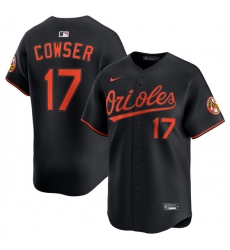 Men's Baltimore Orioles #17 Colton Cowser Black 2025 Alternate Limited Stitched Baseball Jersey