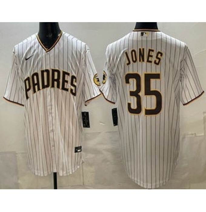 Men's San Diego Padres #35 Randy Jones White Cool Base Jersey