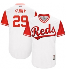 Men's Majestic Cincinnati Reds #29 Brandon Finnegan 