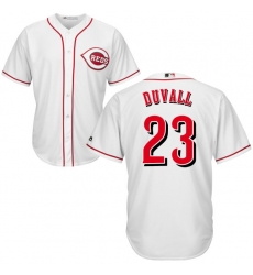 Men's Majestic Cincinnati Reds #23 Adam Duvall Replica White Home Cool Base MLB Jersey
