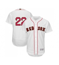 Men's Boston Red Sox #22 Rick Porcello White 2019 Gold Program Flex Base Authentic Collection Baseball Jersey
