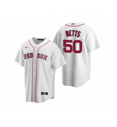 Women's Boston Red Sox #50 Mookie Betts Nike White Replica Home Jersey