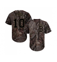 Youth Boston Red Sox #10 David Price Authentic Camo Realtree Collection Flex Base Baseball Jersey