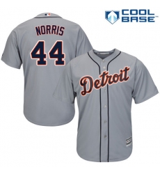Youth Majestic Detroit Tigers #44 Daniel Norris Authentic Grey Road Cool Base MLB Jersey