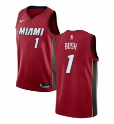 Youth Nike Miami Heat #1 Chris Bosh Swingman Red NBA Jersey Statement Edition